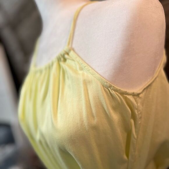 H&M yellow sleeveless fit and flare cotton sundress - 4 - 🙂3/$15 - Picture 3 of 9